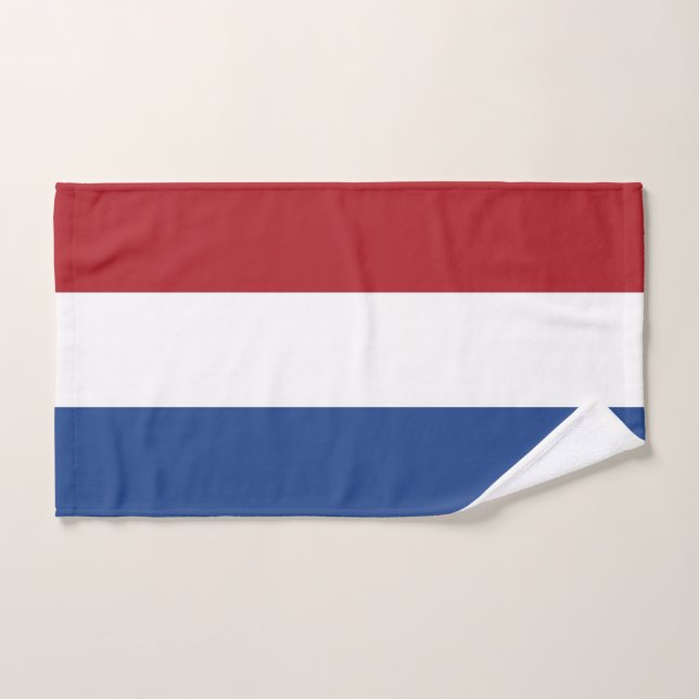 Hand Towel with Flag of Netherlands (Hand Towel)