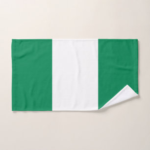 Hand Towel with Flag of Nigeria