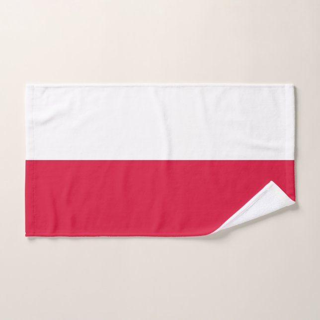 Hand Towel with Flag of Poland (Hand Towel)