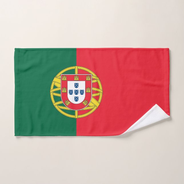 Hand Towel with Flag of Portugal (Hand Towel)
