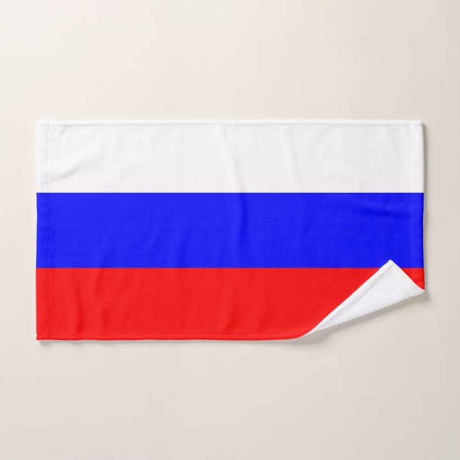 Hand Towel with Flag of Russia (Hand Towel)