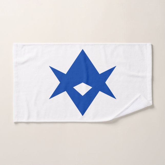 Hand Towel with Flag of Toyota City, Japan (Hand Towel)