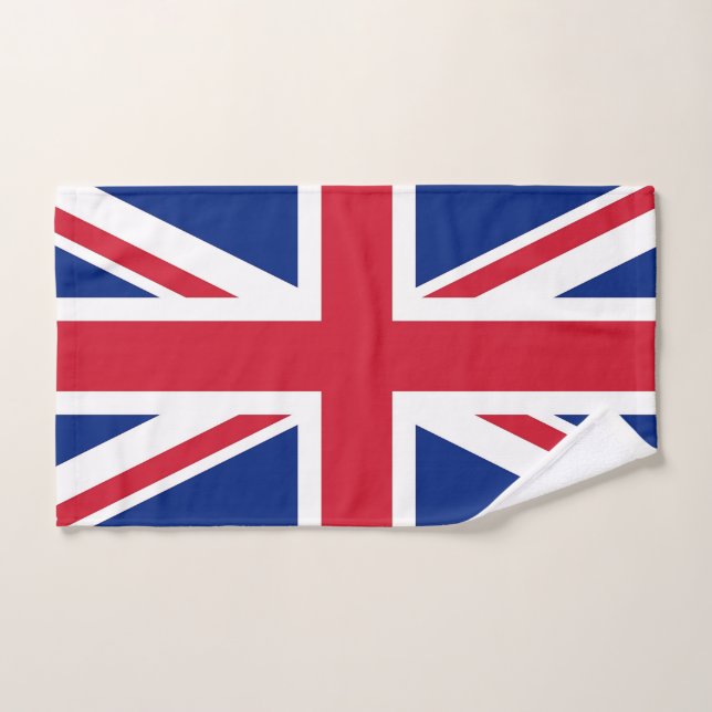 Hand Towel with Flag of United Kingdom (Hand Towel)