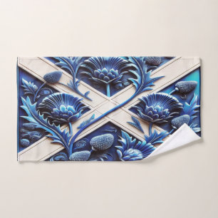 Hand towel with Scottish thistles
