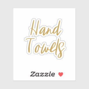 Hand Towels Storage Sticker