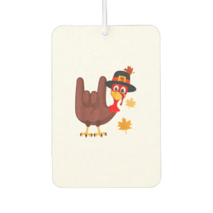 Hand Turkey American Sign Language I Love You Than Car Air Freshener