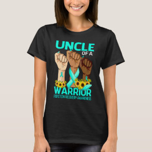 Hand Uncle Of A Warrior Addiction Recovery Awarene T-Shirt