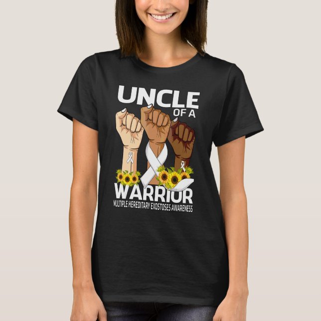 Hand Uncle Of A Warrior Multiple Hereditary Exosto T-Shirt (Front)