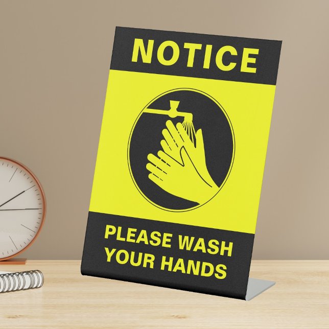 Hand Wash Safety Tabletop Sign (Creator Uploaded)