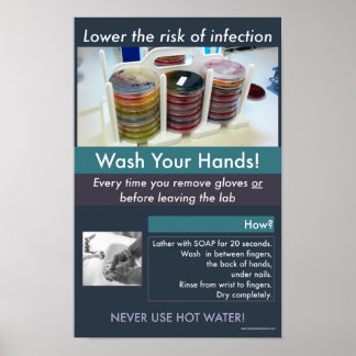 Hand-washing Safety Informational Poster