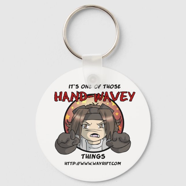 Hand-Wavey Keychain (Front)