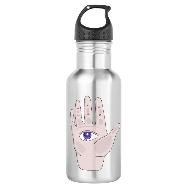 Hand With an Eye 710 Ml Water Bottle (Front)
