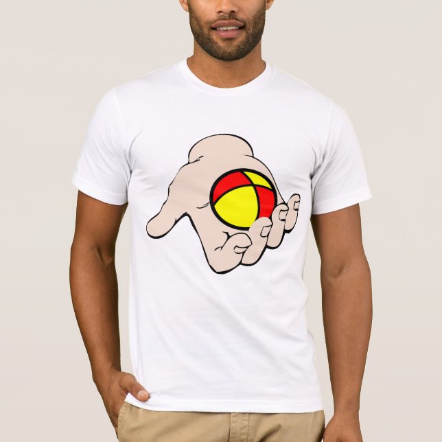 Hand With Juggling Ball Mens T-Shirt (Front)