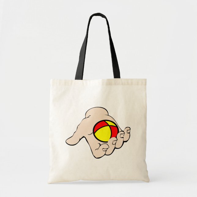 Hand With Juggling Ball Tote Bag (Front)
