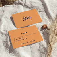Hand Written Colourful Retro Modern Wedding Detail