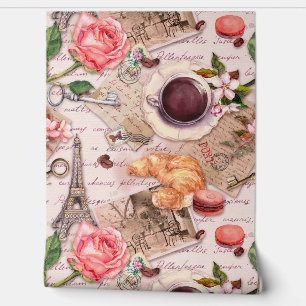 Hand written letters, Eiffel Tower, coffee Wallpaper