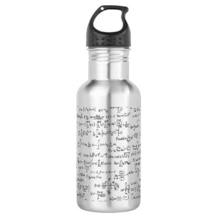 Hand Written Math Equations // 532 Ml Water Bottle
