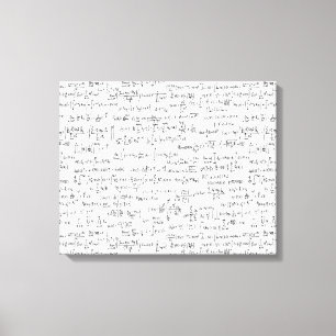Hand Written Math Equations // Canvas Print