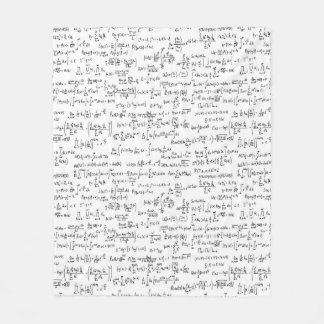 Hand Written Math Equations // Fleece Blanket