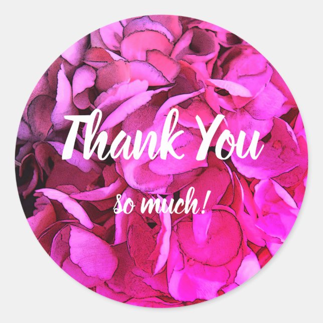 Hand Written Script Thank You So Much! Labels (Front)