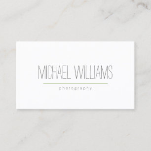 Hand-Written Text Photographer's Business Card