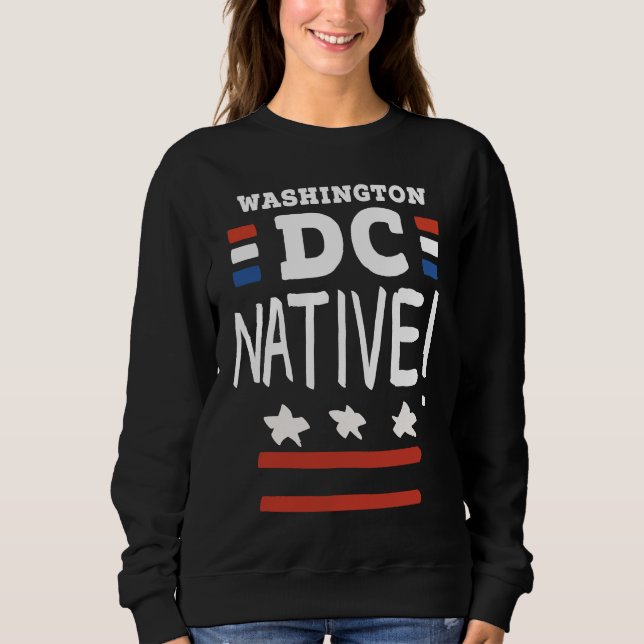 Hand Written Washington D C Nations Capital Sweatshirt (Front)