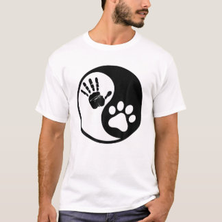  Hand Yin Paw Yang Live In Harmony With Your Dog T T-Shirt