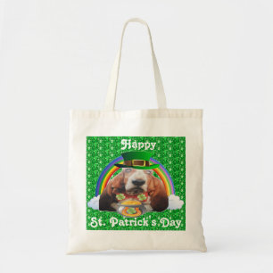 Handbag Basset Hound Happy St. Patrick's Day