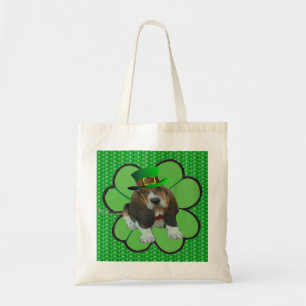 Handbag Basset Hound Happy St.Patrick's Day Clover