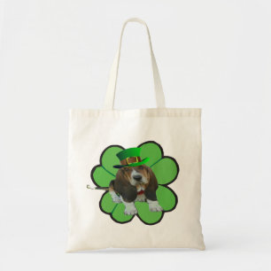 Handbag Basset Hound Happy St.Patrick's Day Clover