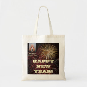 Handbag Basset Hound King Happy New Year