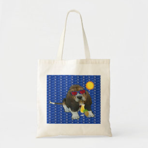 Handbag Basset Hound Summer Time