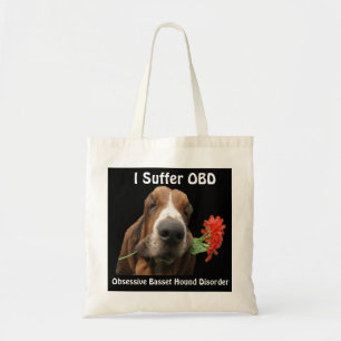 Handbag Basset Hound With Flowers