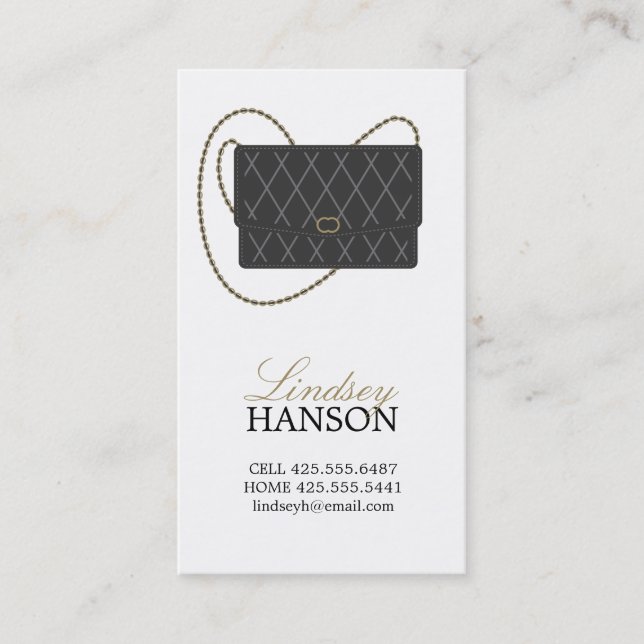 Handbag Calling Card (Front)