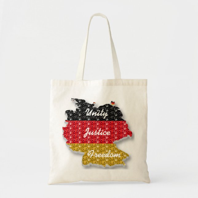 Handbag German Flag Unity Justice Freedom (Front)