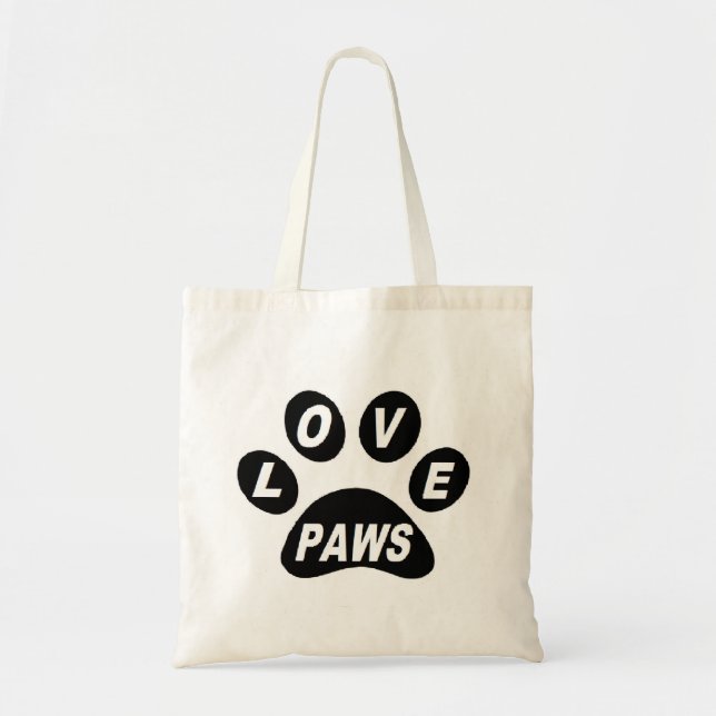 Handbag Love Paws on Paws Black (Front)