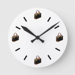 Handbag Round Clock