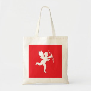Handbag White Cupid On Red