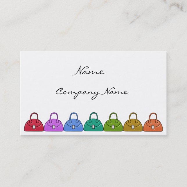 Handbags Business Card (Front)