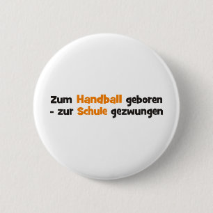 Handball 6 Cm Round Badge