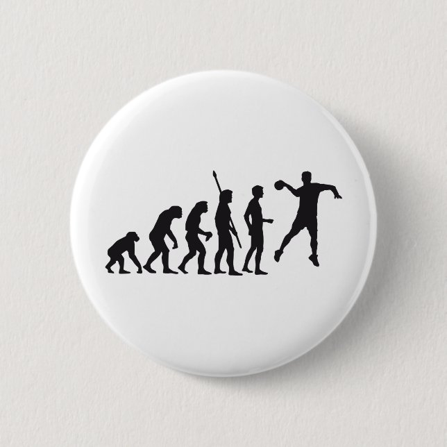 handball 6 cm round badge (Front)
