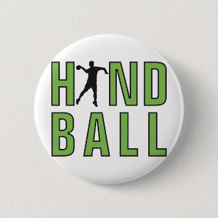 Handball 6 Cm Round Badge