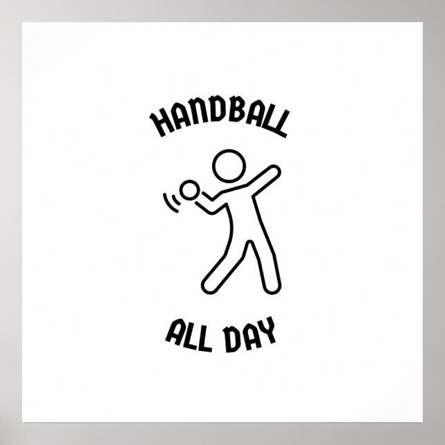 Handball all day poster (Front)