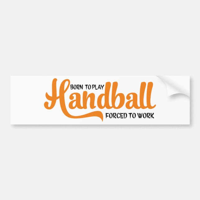 handball bumper sticker (Front)