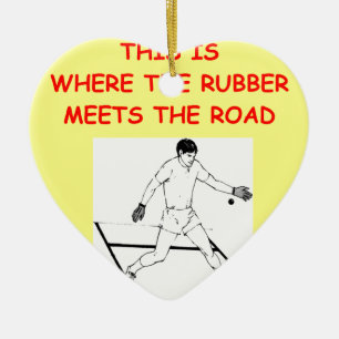 handball ceramic ornament
