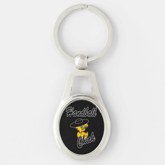 Handball Chick #4 Key Ring (Front)