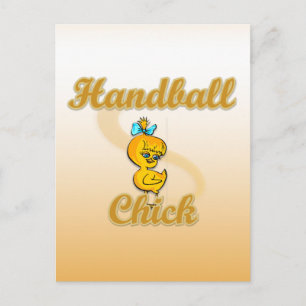 Handball Chick Postcard