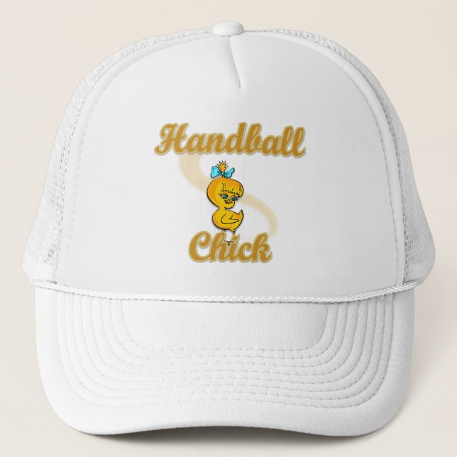 Handball Chick Trucker Hat (Front)