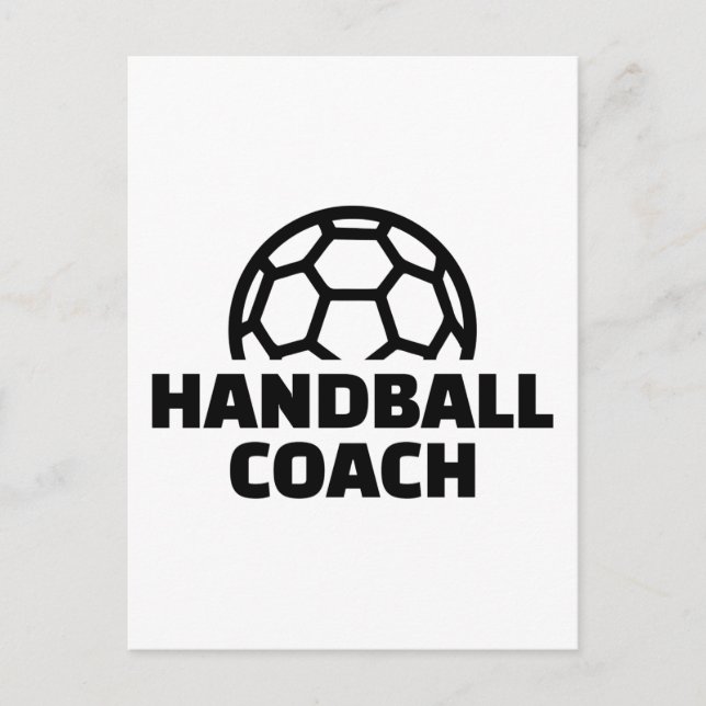 Handball coach postcard (Front)
