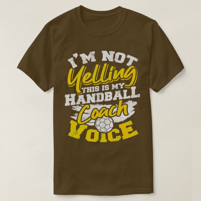 Handball Coach Trainer Jump Shot Women Handball T-Shirt (Design Front)